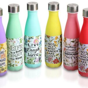 Caja 48 botellas cristal live laugh love