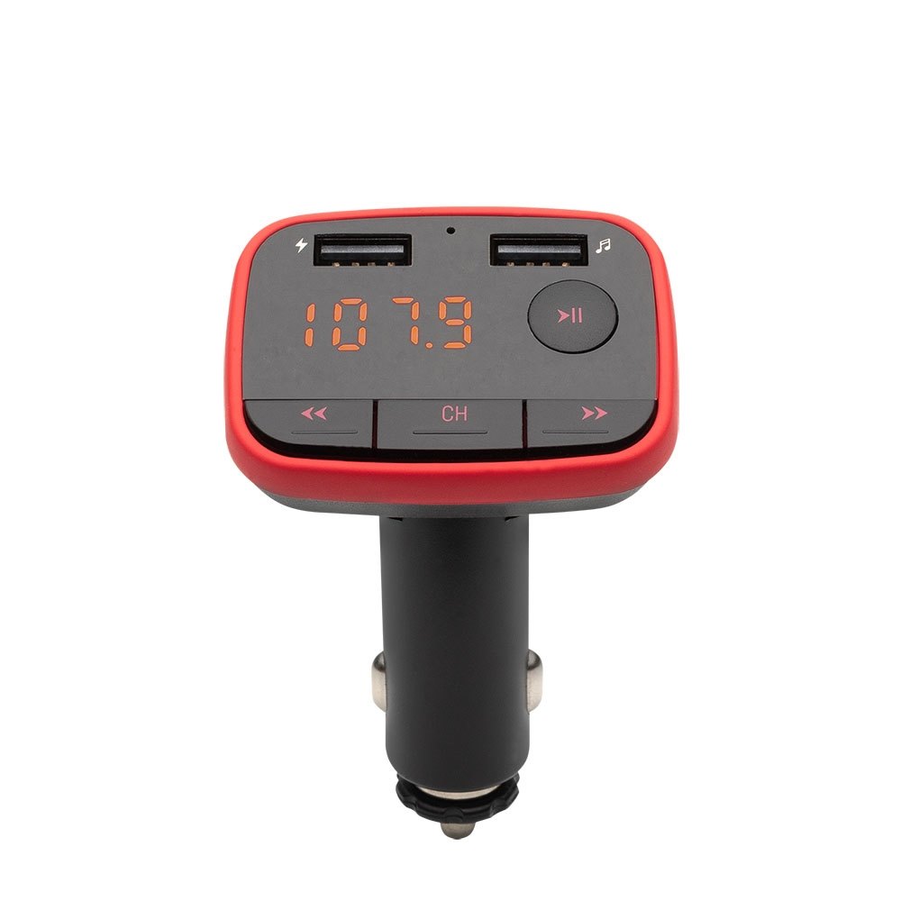 TRANSMISOR FM COCHE CON CARGADOR 2.4A SAVIO TR-10