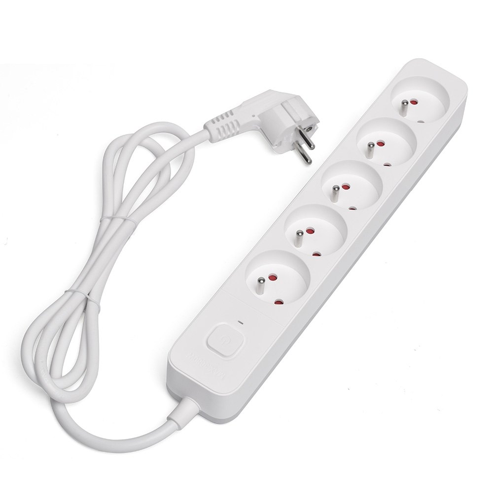 REGLETA DE 5 ENCHUFES 3M BLANCO SAVIO LZ-09