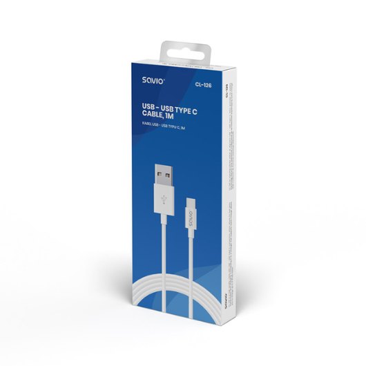 CABLE USB-A A USB-C CARGA RÁPIDA 1M SAVIO CL-126