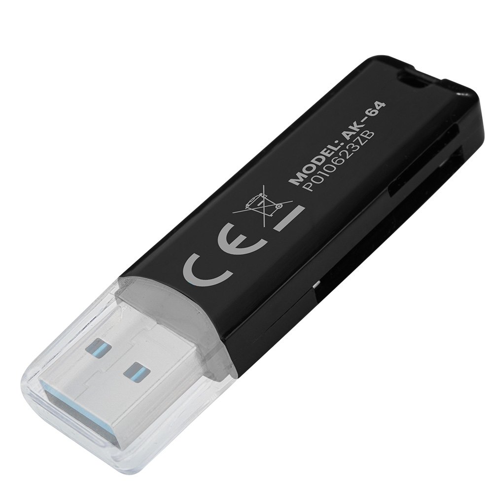 LECTOR DE TARJETAS SD – USB 3.0 NEGRO SAVIO AK-64