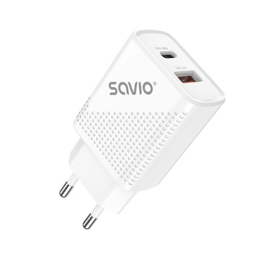 CARGADOR SAVIO LA-05 DUAL 18W USB 3.0 + CABLE