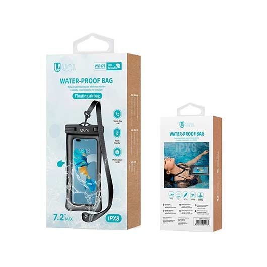 FUNDA IMPERMEABLE UNI MOVIL HASTA 7.2  TACTIL