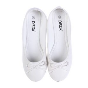 Bailarinas manoletinas "wedding" talla-l blanca