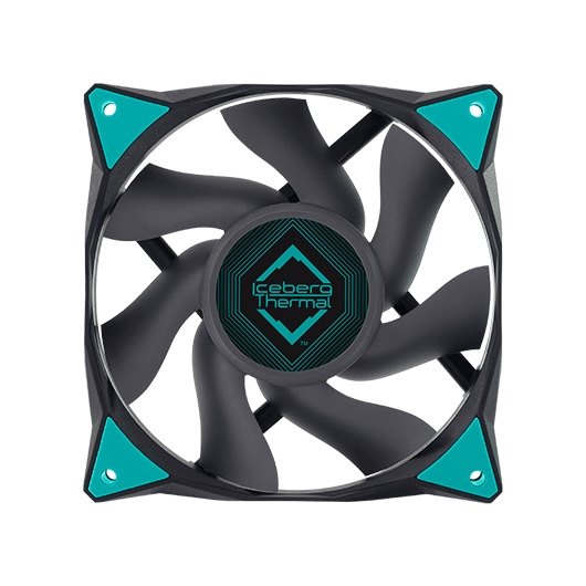 VENTILADOR 140X140 ICEBERG-THERMAL ICEGALE BLACK 2P