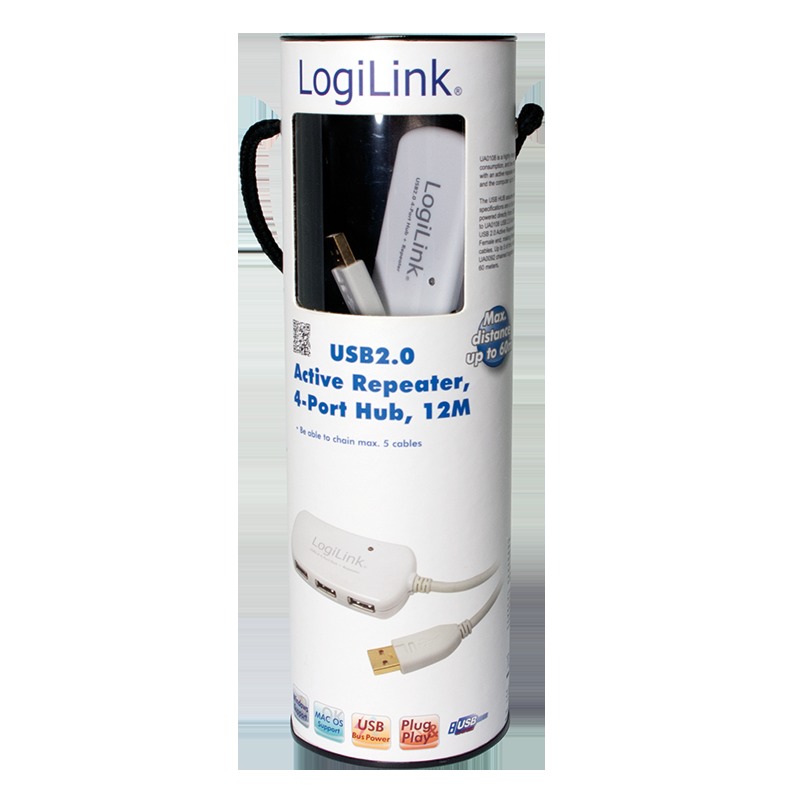 HUB 4 PUERTOS USB 2.0 LOGILINK UA0108 12METROS - Imagen 3