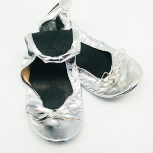 Bailarinas bodas en bolsa de regalo s-plata