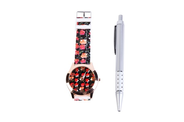 Reloj floral en caja de regalo - Imagen 5