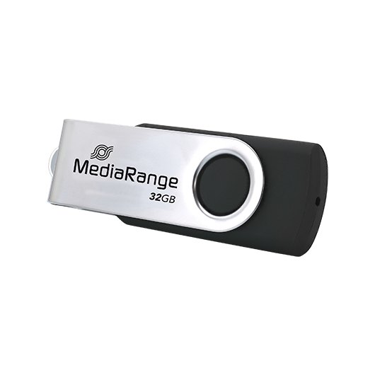 PENDRIVE 32GB USB-C 3.2 MEDIARANGE SILVER-BLACK