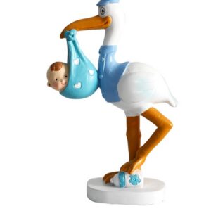 Figura pastel cigüeña nido