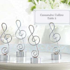 Soporte tarjetas mesa "nota musical"
