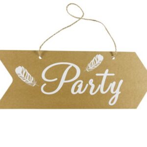 Cartel flecha party