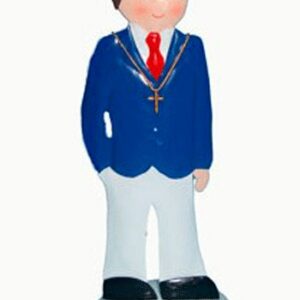 Figura metálica comunión niño