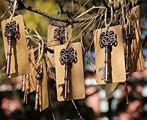 Abrebotellas vintage bronce + tarjeta kraf - Imagen 3