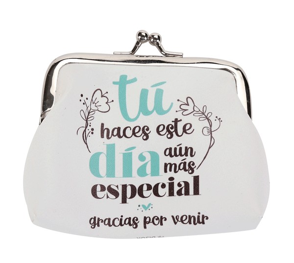 Monedero «gracias por venir»
