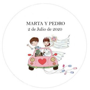 Lote 24 pegatinas redondas personalizables