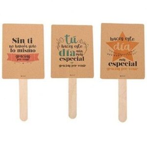 Pai pai kraft "gracias por venir"