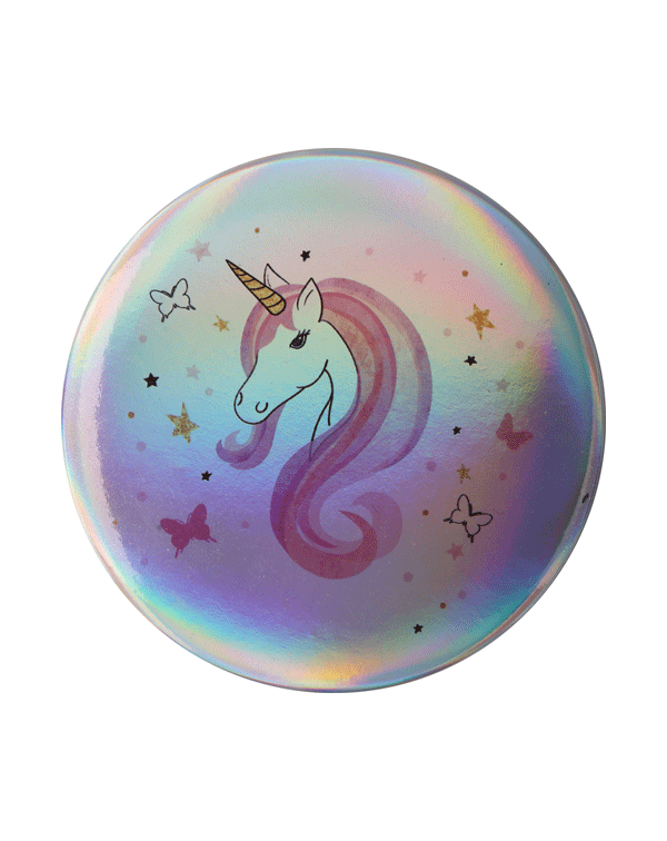 Espejo chapa unicornio