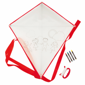 Cometa para colorear rojo