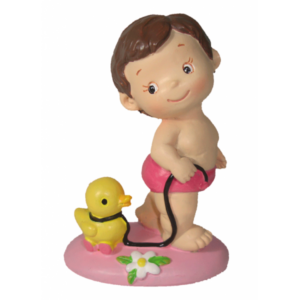 Figura pastel niña "patito"