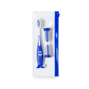Set cepillo de dientes y reloj de arena en estuche