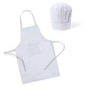 Set delantal + gorro infantil talla única niño/a