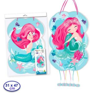 Piñata sirena purpurina