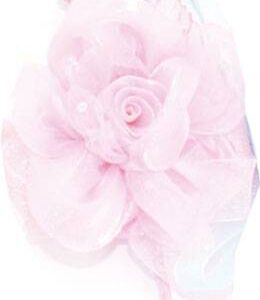 Flor de tela grande rosa