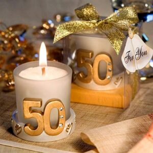 Vela boda 50 aniversario en caja regalo
