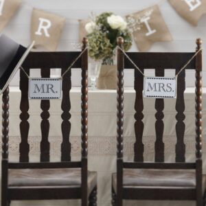 Letrero mr & mrs