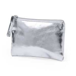 Monedero metalizado "colour" plata