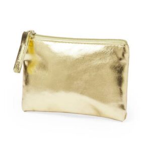 Monedero metalizado "colour" oro