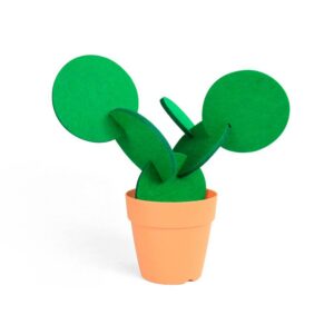 Set de 6 posavasos fieltro cactus