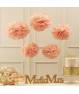 Pack 8 piezas decoracion fiesta rosa y dorado - Imagen 3