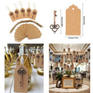 Abrebotellas vintage bronce + tarjeta kraf