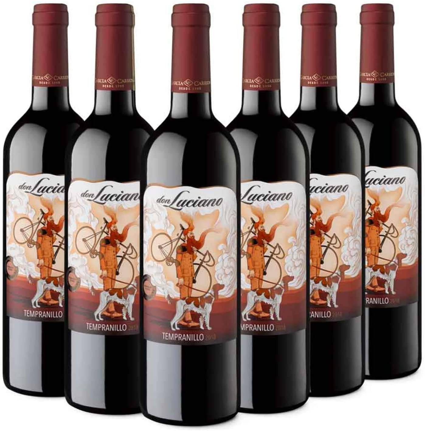 Caja de 12 botellas de vino don luciano cosecha