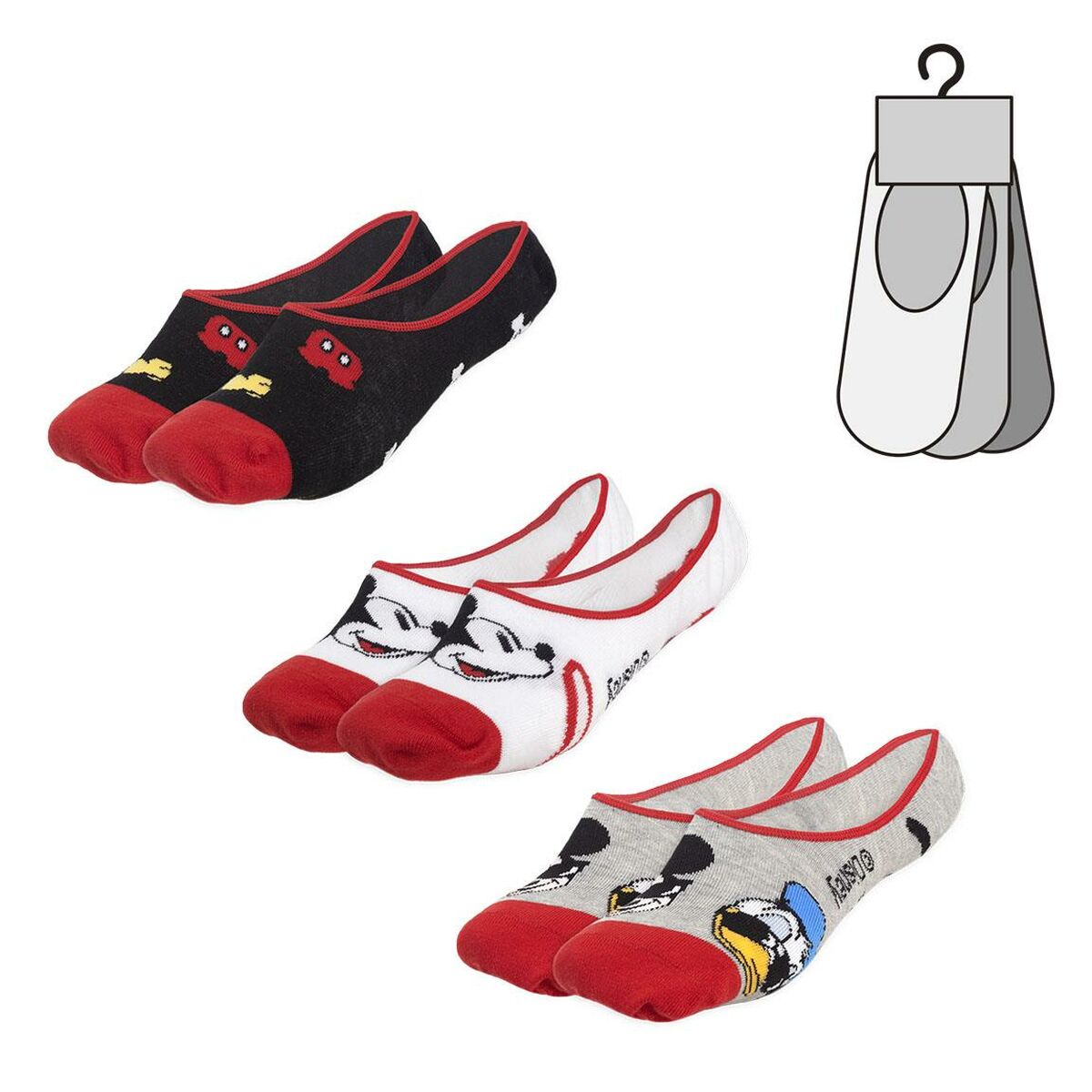 Calcetines Mickey Mouse Unisex 3 pares (T36-40)