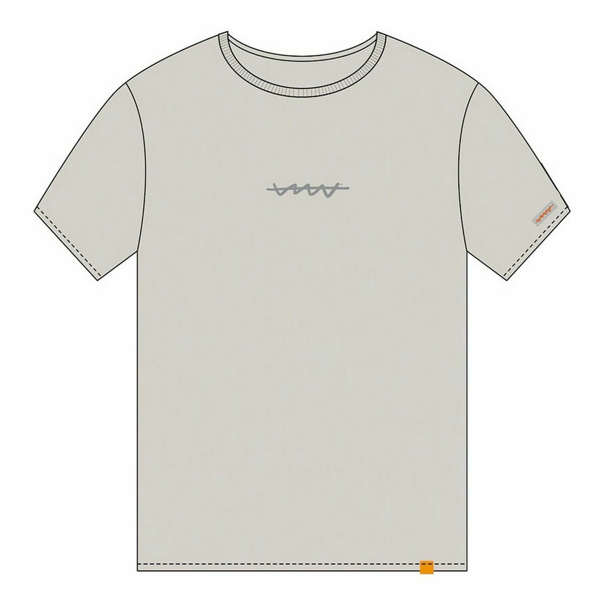 Camiseta de Manga Corta Cállate la Boca   Beige Talla L