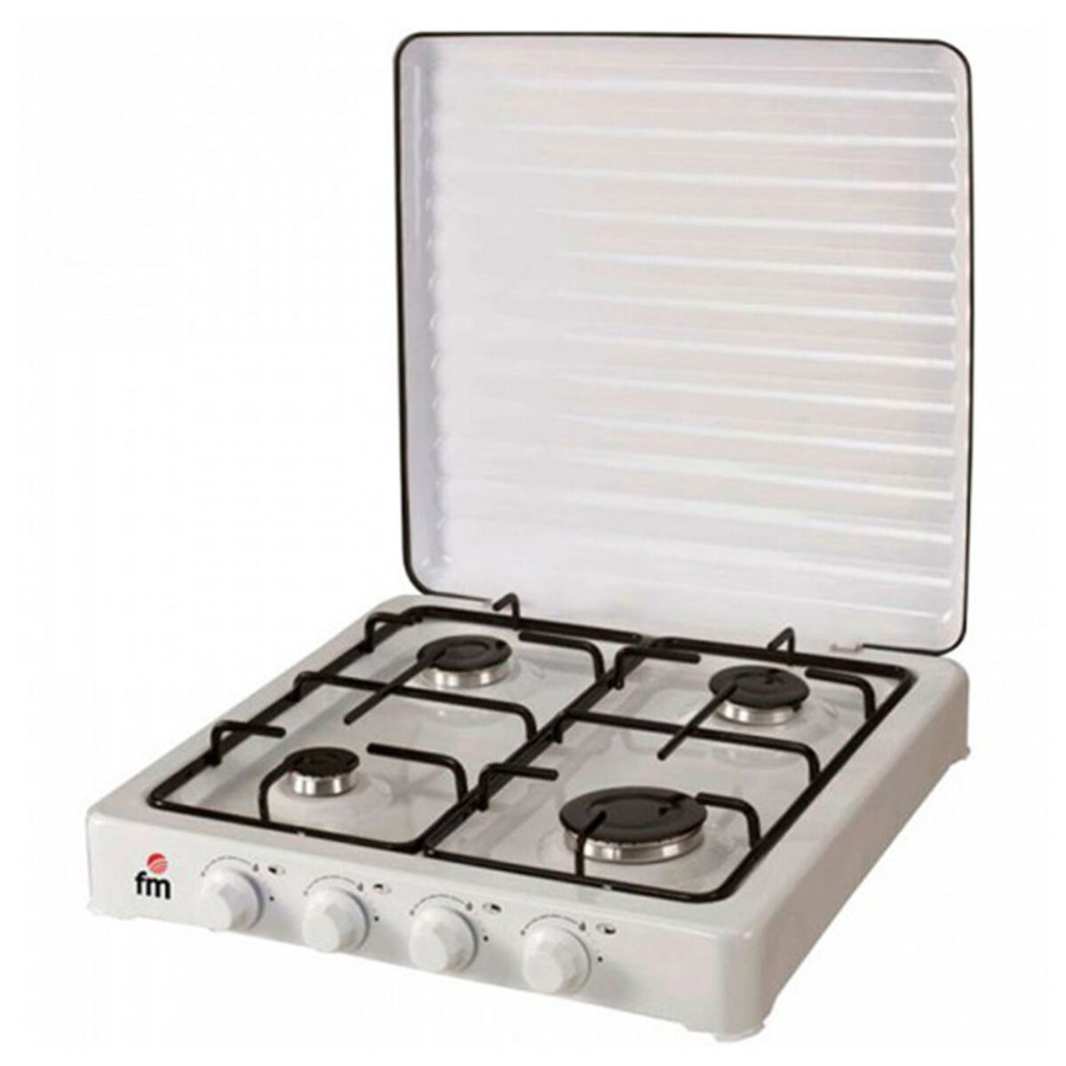 Cocina de Gas Grupo FM HG-400 4 Blanco (Reacondicionado B)(Renewed)