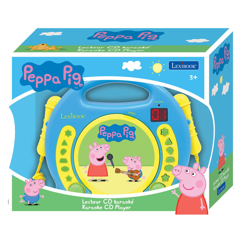 Reproductor CD Peppa Pig con microfonos