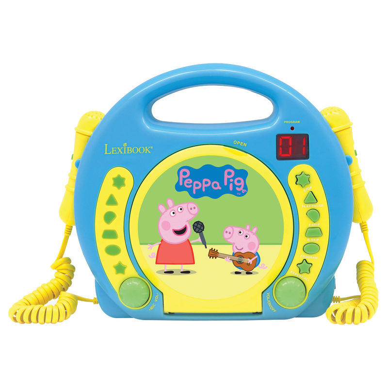 Reproductor CD Peppa Pig con microfonos