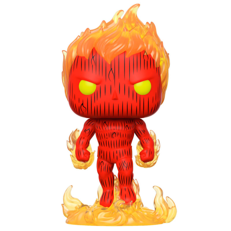 Figura POP Marvel Los 4 Fantasticos La Antorcha Humana