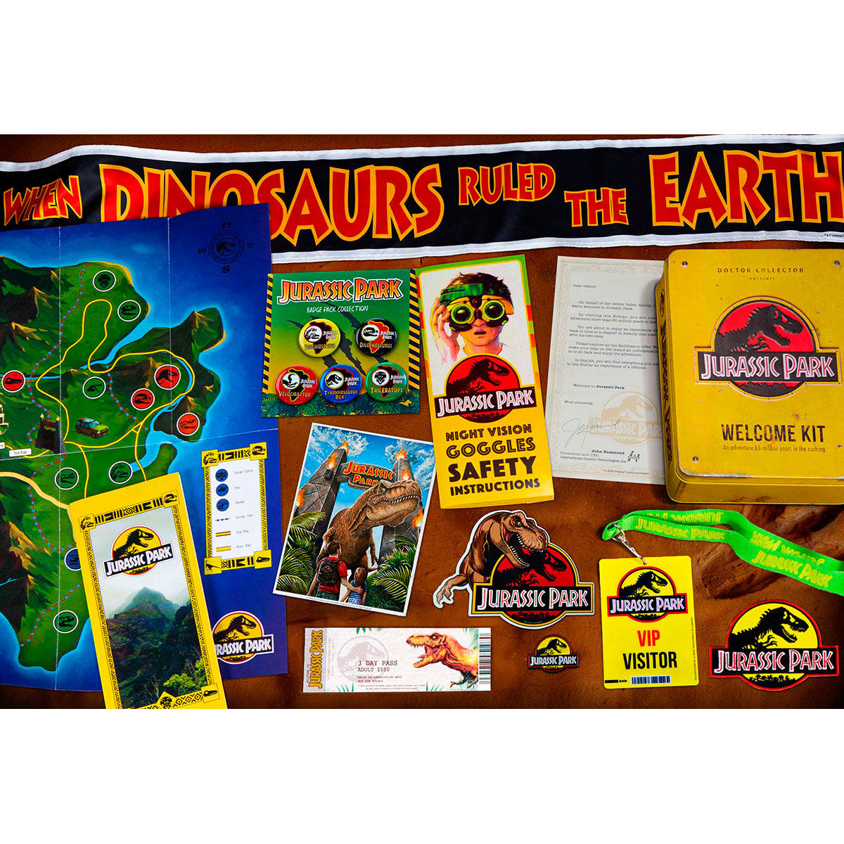 Replica caja metal Jurassic Park Welcome Kit Standard - Imagen 4
