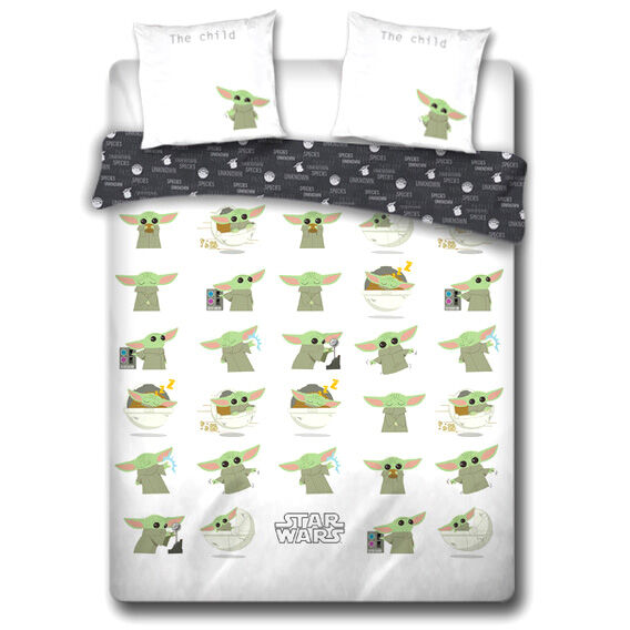 Funda nordica Baby Yoda The Mandalorian Star Wars algodon cama 135cm