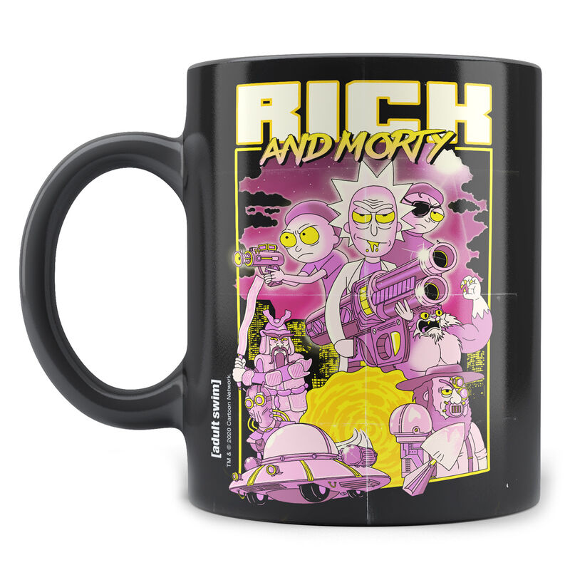 Taza Retro Poster Rick and Morty