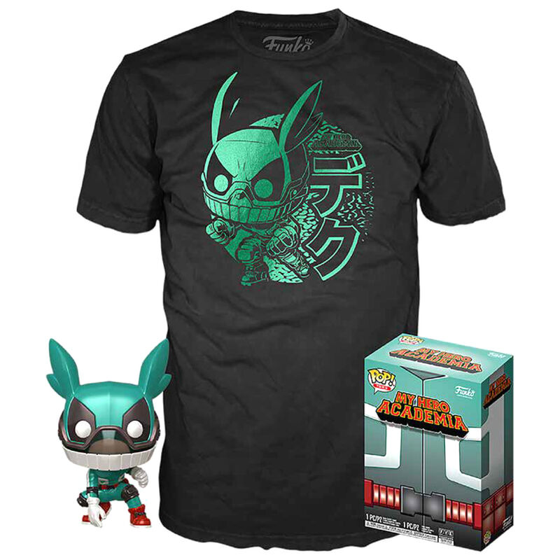 Set figura POP & Tee My Hero Academia Deku with Helmet M