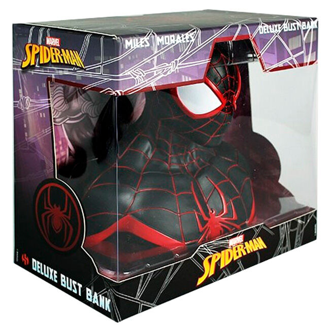 Busto hucha Miles Morales Spiderman Marvel 20cm