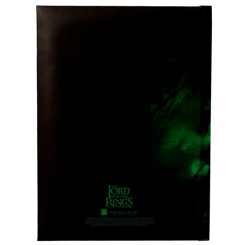 Cuaderno A5 One Ring To Rule Them All El Señor de los Anillos con luz