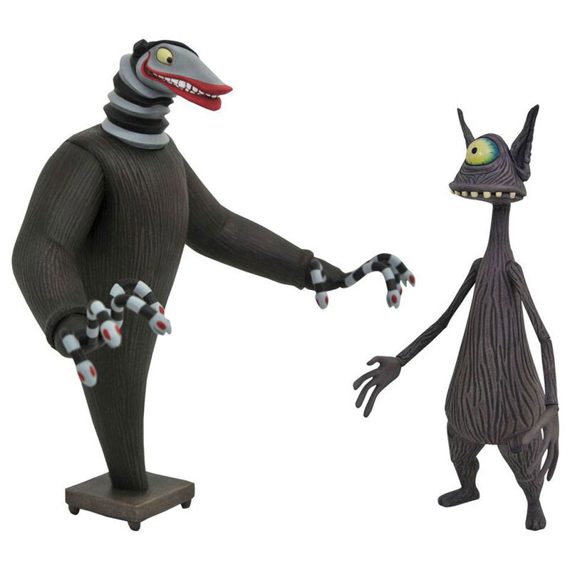 Blister figuras Creature under the Stairs And Cyclops Pesadilla Antes de Navidad 18cm