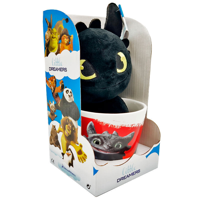 Taza + Peluche Como Entrenar a tu Dragon 18cm